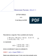 Equações Diferenciais Parciais: Tangência em Características Planas