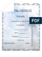 Baptism Certificate Template 14