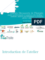 Journée Découverte de Pilotraite: Atelier Prélèvements Et Analyses Des Biofilms