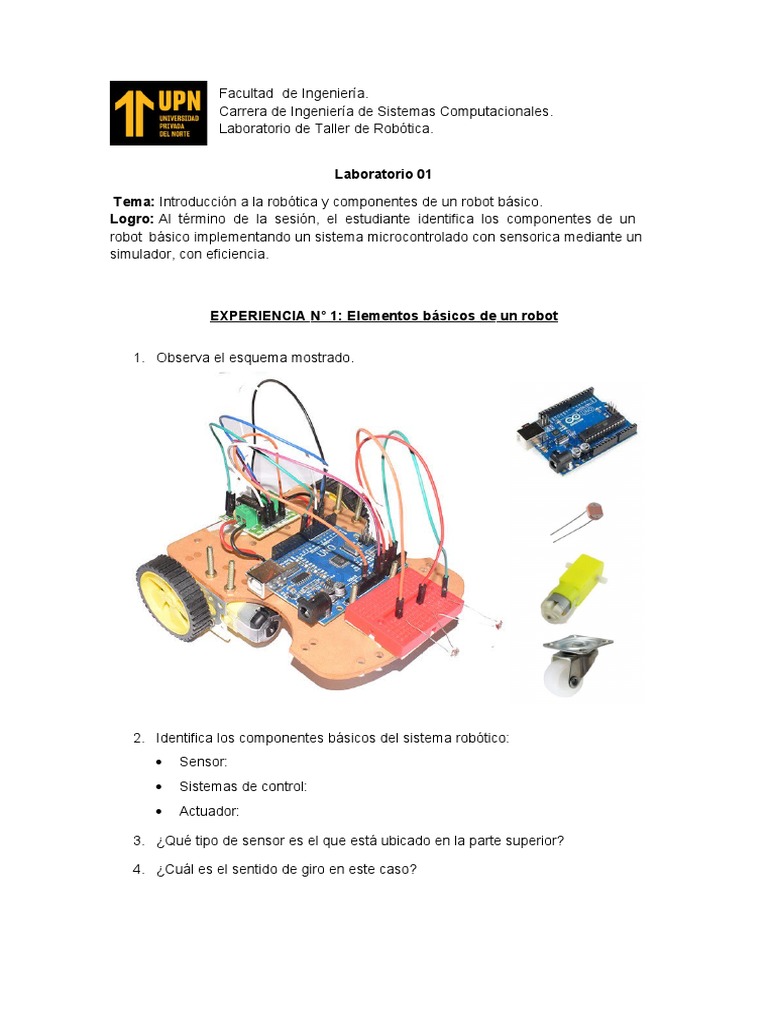 Componentes de un Robot Básico | PDF | Sistema de control | Ingenieria ...