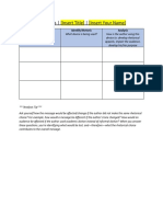 Dialectical Journal Template 1