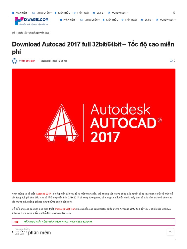 Link Autocad 2017 Full Tốc độ Cao - Update | PDF