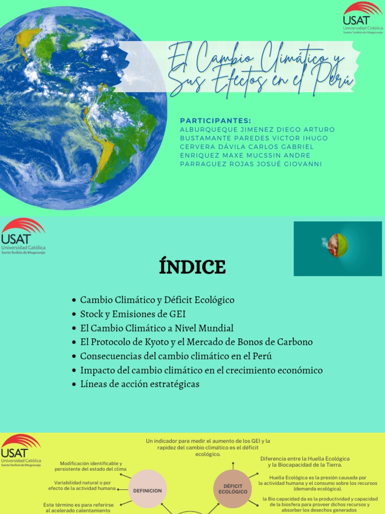 Efectos Económicos del Cambio Climático en Perú | PDF | Gases de efecto ...