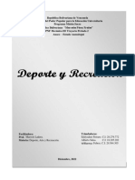 Trabajo de Deporte Análisis Del Deporte en Venezuela PNF MECÁNICA TIII Periodo 2