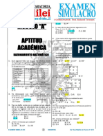 Módulo "A" Aptitud Académica: Razonamiento Matemático