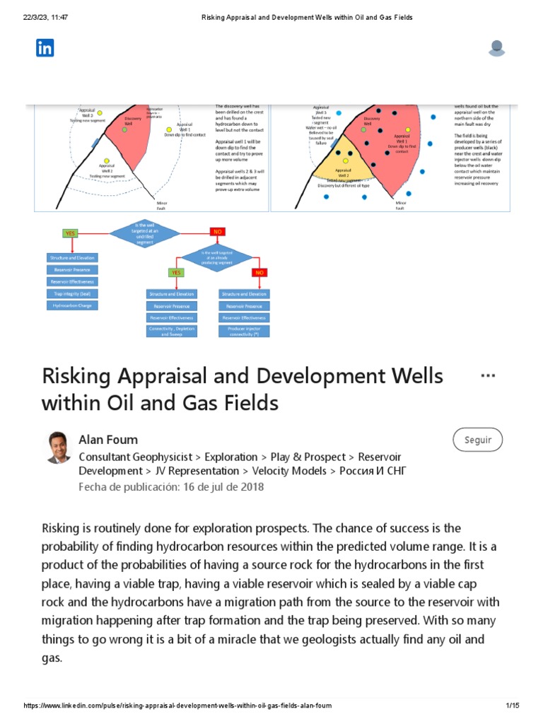2023 - Risking Appraisal and Development Wells Within Oil and Gas ...