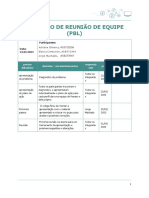 Registro de Reunião de Equipe (PBL) : Participantes