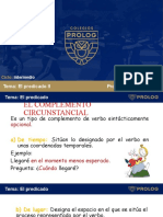 Tema: El Predicado II Prof.: Junior de La Cruz: Intermedio Lenguaje