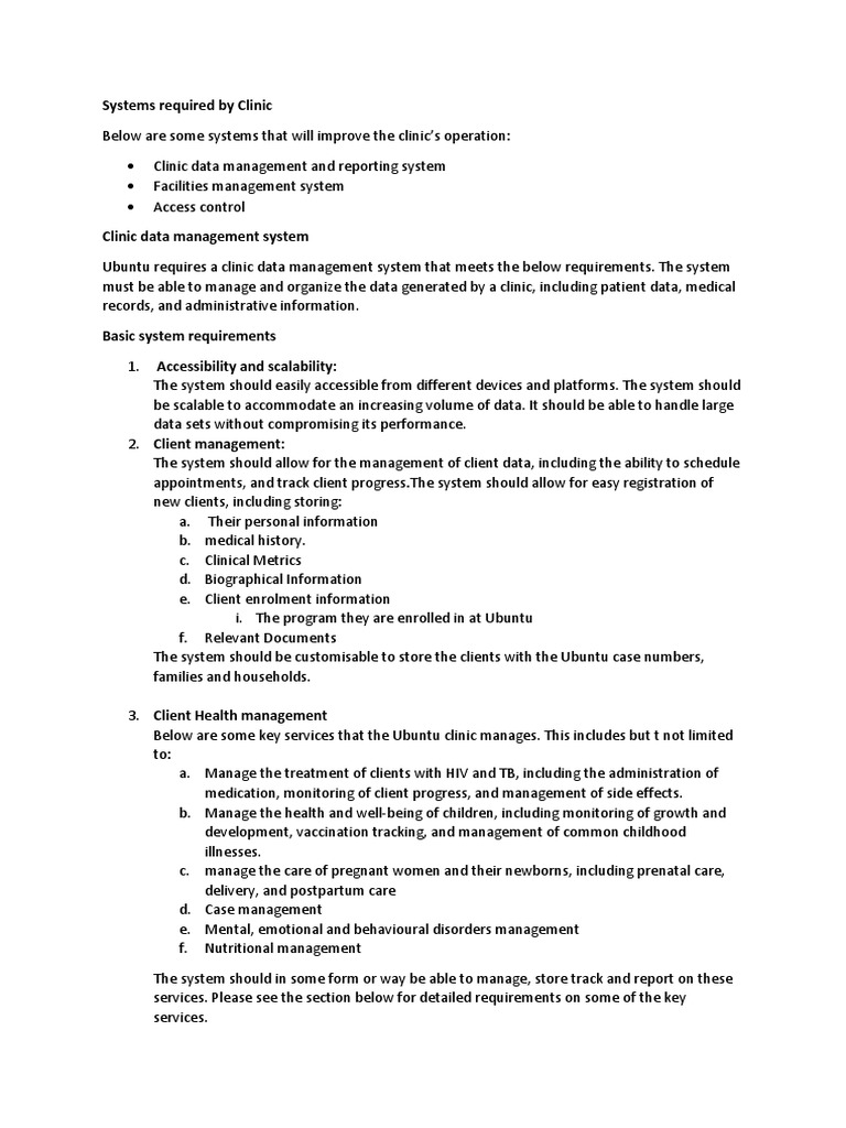 Clinic System | PDF