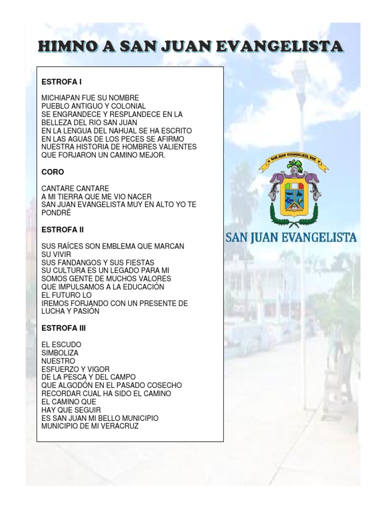 Himno A San Juan Evangelista | PDF