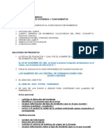 Curso Basico de Bomberos Evaluación de Aptitud Académica Y Conocimientos