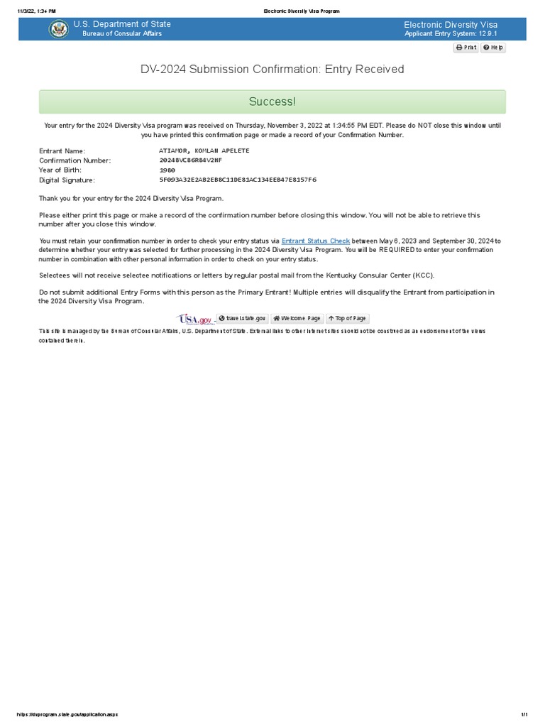 DV2024 Submission Confirmation Entry Received Success! PDF