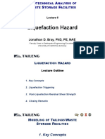Liquefaction Hazard: Jonathan D. Bray, PHD, Pe, Nae