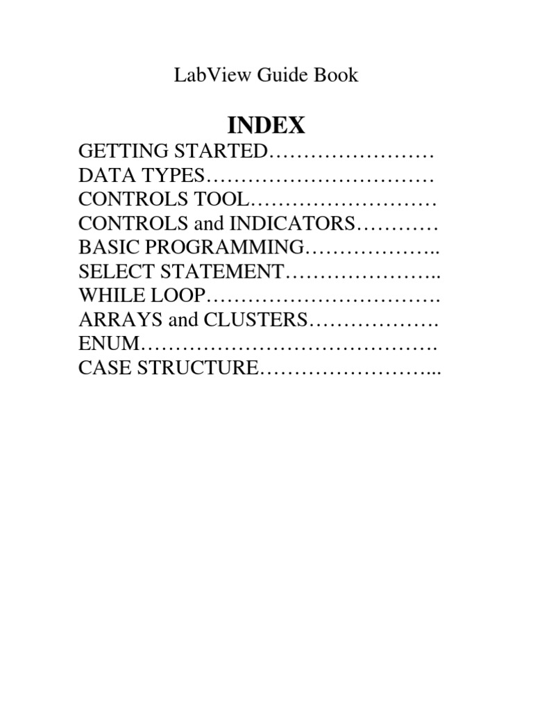 LabView Guide Book PDF Control Flow Boolean Data Type