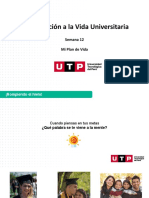 Introducción A La Vida Universitaria: Semana 12 Mi Plan de Vida