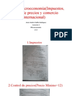 Ejercicio Microeconomía (Impuestos, Control de Precios y Comercio)