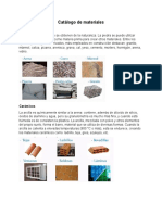Catálogo materiales construcción