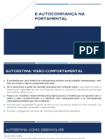 Autoestima E Autoconfiança Na Análise Comportamental: Prof@ Giedra Marinho