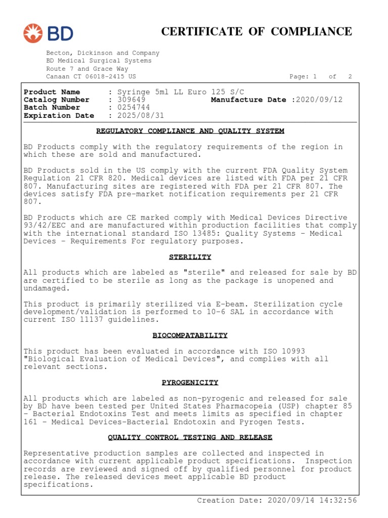 PDF Medical Device Quality Management System