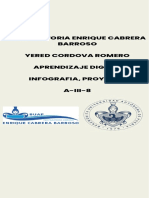 Preparatoria Enrique Cabrera Barroso Yered Cordova Romero Aprendizaje Digital Infografia, Proyecto A-III-8