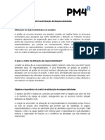 Matriz de responsabilidades projetos