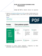 Pasos para Realizar La Actualizacion Del Rut de Acuerdo A Tu Actividad Economica