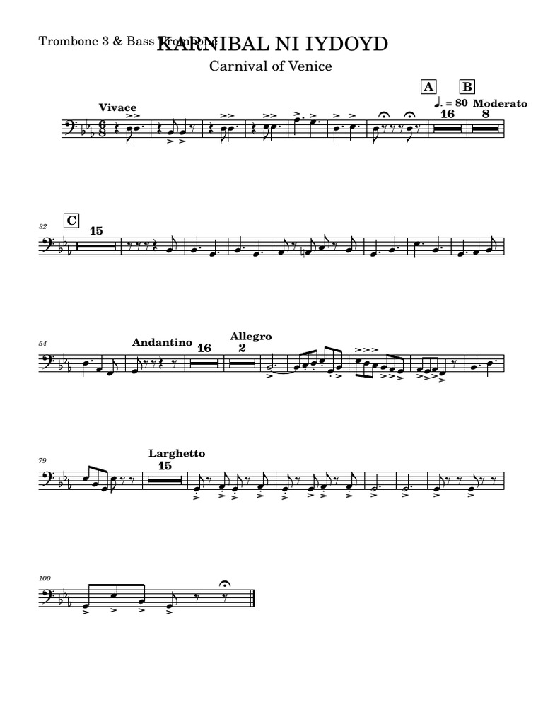 KARNIBAL NI IYDOYDfullbandTrombone 3 Bass Trombone PDF