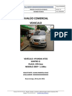 Avalúo Comercial Vehiculo: Avaluador XXXXXXXXXXXXXXXXXXXXXX