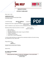 Compliance Letter Format