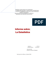 Informe Sobre La Estadistica