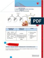 Guía Práctica Experiencia Curricular de Orientación Vocacional Sesión 10 Proceso de Toma de Decisiones