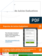 Descargar Reportes de Juicios Evaluativos - Instructor
