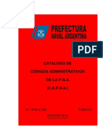 Catálogo de Códigos Administrativos de La P.N.A. (C.A.P.N.A.)