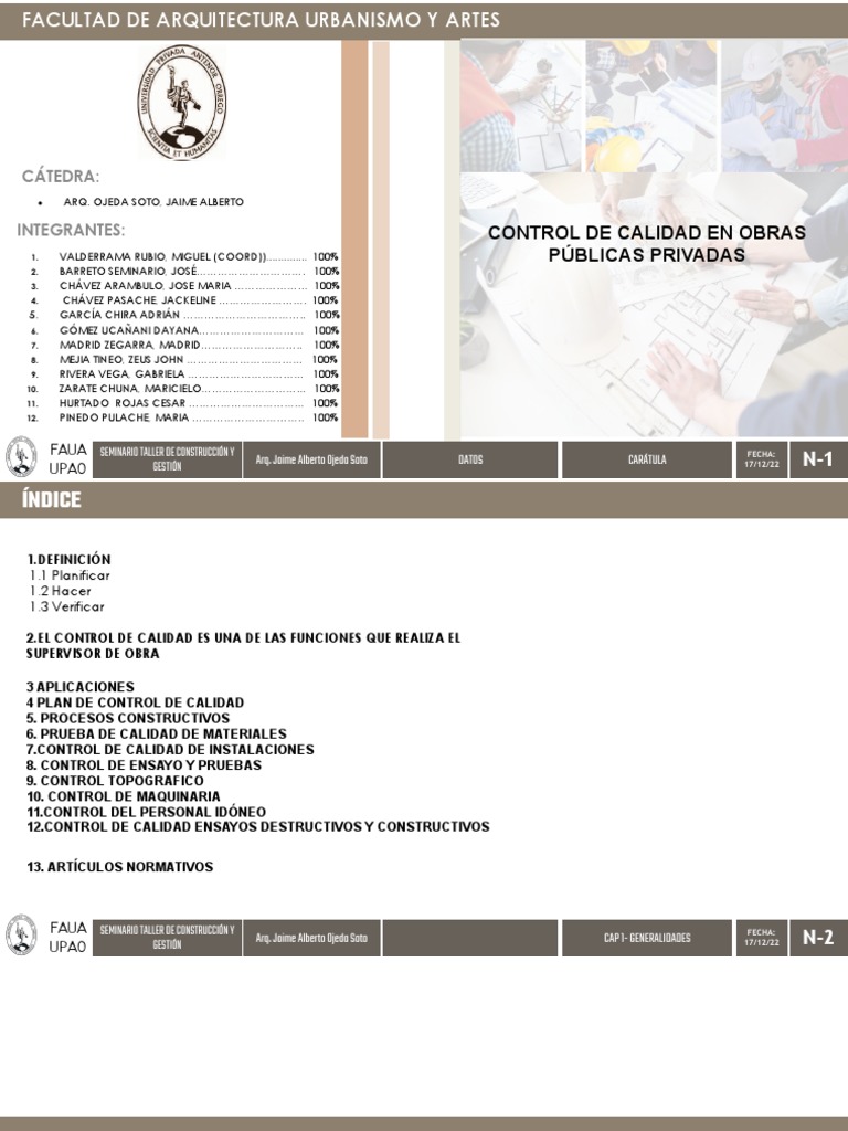 Control de Calidad en Obras Privadas | PDF | Hormigón | Ingeniero civil