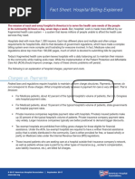 Fact Sheet: Hospital Billing Explained: Charges vs. Payments