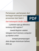 Pertanyaan - Pertanyaan Dari Berbagai Kelompok Tentang Presentasi Dari Bab 4