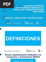 Guía de Notificación de ESAVI y EPRO | PDF | Vacunas | Farmacéutico