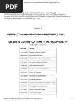 Advanced Diploma of Hospitality Management - William Angliss Institute at SLIIT