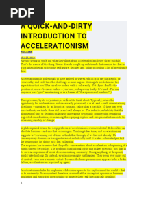 A Quick-And-Dirty Introduction To Accelerationism: Nick Land