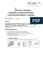 Evaluación N°0 - Tecnología Diagnóstica - Profesora Esteli Durán 2 Año de Enseñanza Básica - I Semestre