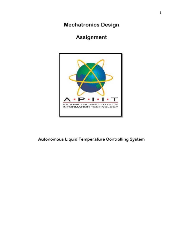 Autonomous Liquid Temperature Control System | PDF | Analog To Digital ...