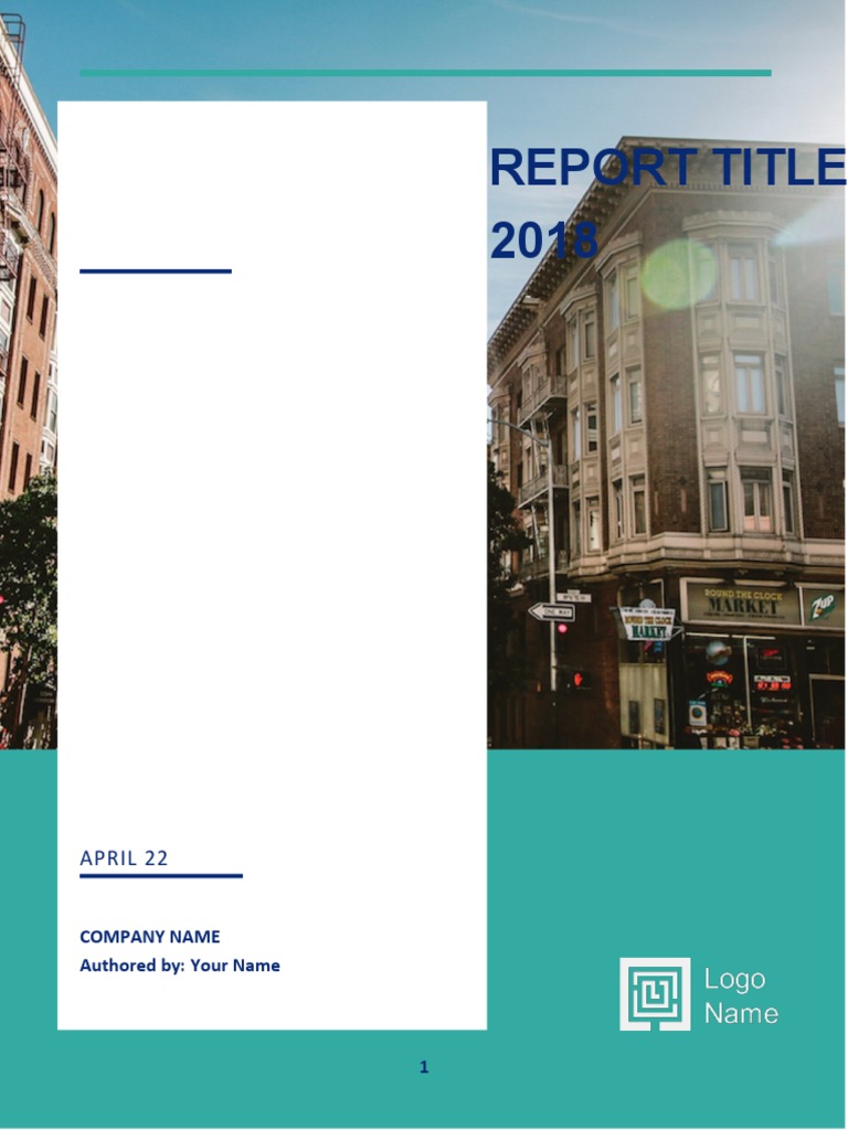 Report Cover Template | PDF