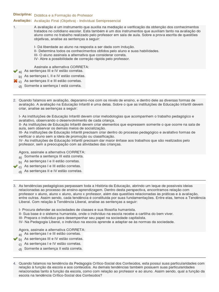Didática na Formação de Professores | PDF | Carreira e Crescimento