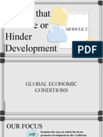 Factors That Promote or Hinder Development