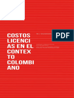 Infografía Costo Licencias en El Contexto Colombiano.