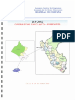 Informe Operativo Chiclayo - Pimentel 2000