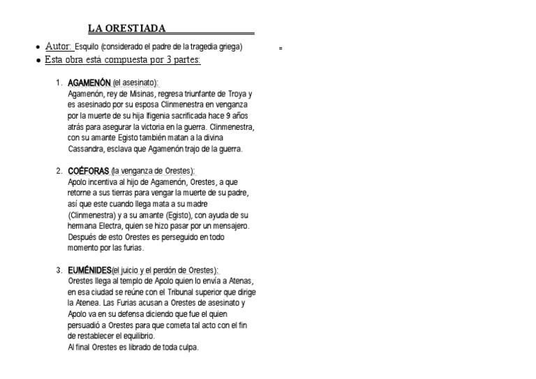 La Orestiada PDF