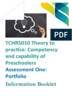 TCHR5010 Theory To Practice: Competency and Capability of Preschoolers