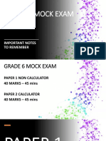 Grade 6 Mock Exam Review