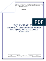 Dự Án Đầu Tư: Trung Tâm Giáo DụC Nghề NghiệP Đào Tạo Và Sát Hạch Lái Xe Sông Tiền